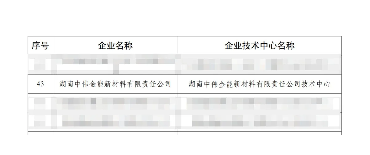 中伟集团旗下两家公司获长沙市创新平台认定