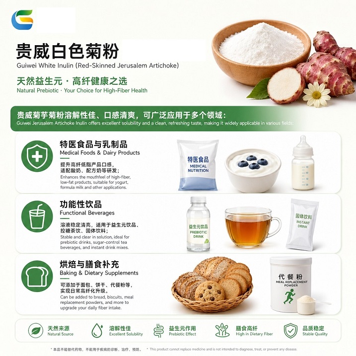 湖南贵威生物科技：菊芋菊粉 —— 精准营养与肠道健康的优选原料