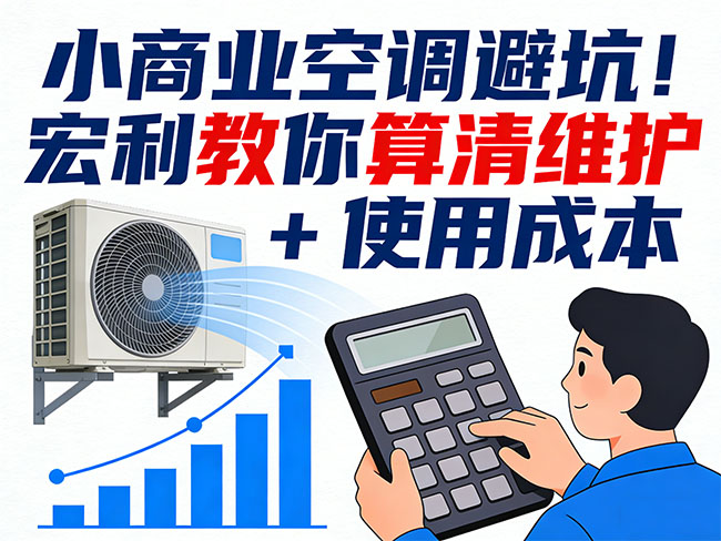 小商業空調避坑！宏利教你算清維護+使用成本