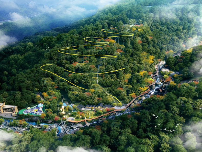《浏阳大围山龙须峡景区修建性详细规划》