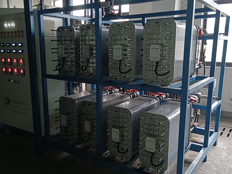 湖南兆纯科技为光伏客户维修8台IONPURE西门子EDI膜堆，解决进水压力升高、水质下降、电压异常问题