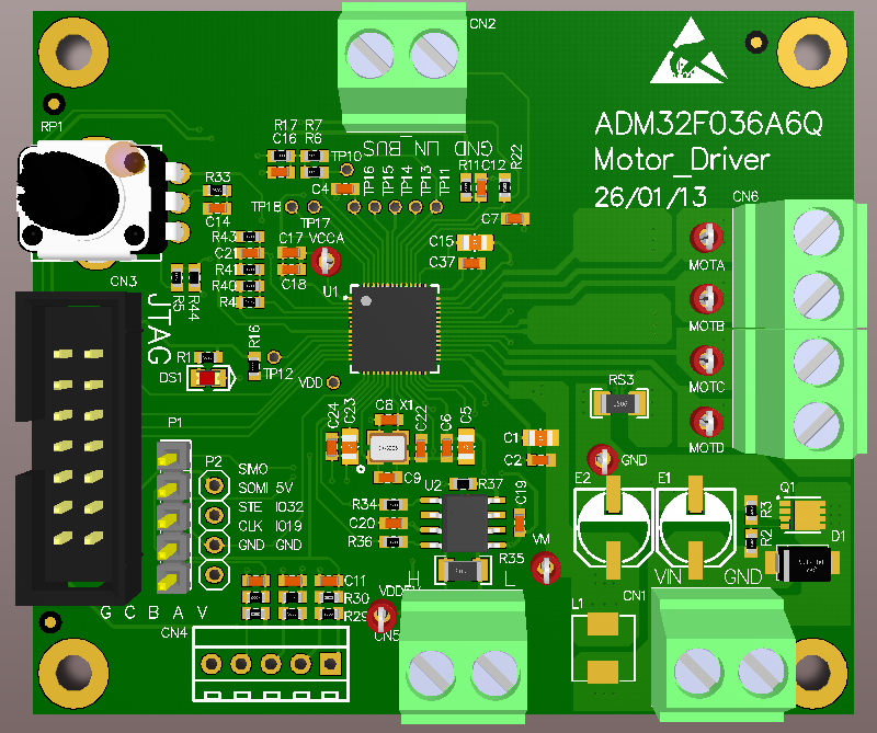 ADM32F036A6Q低压电机评估板