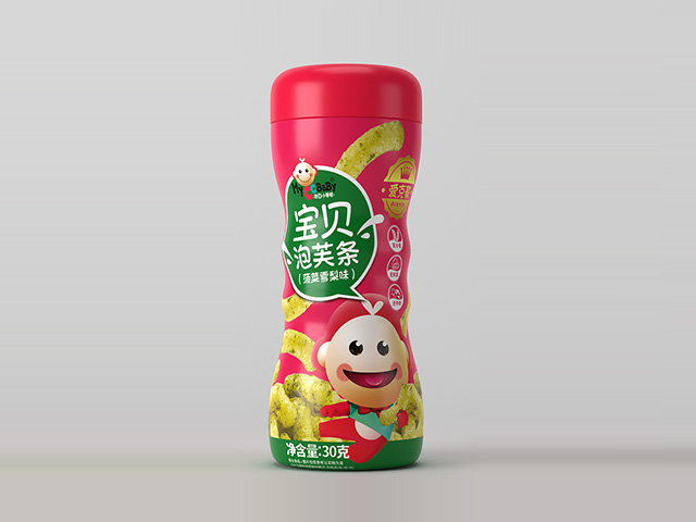 我D小蔡蔡爱克敏宝宝泡芙条（菠菜雪梨味）30g瓶装