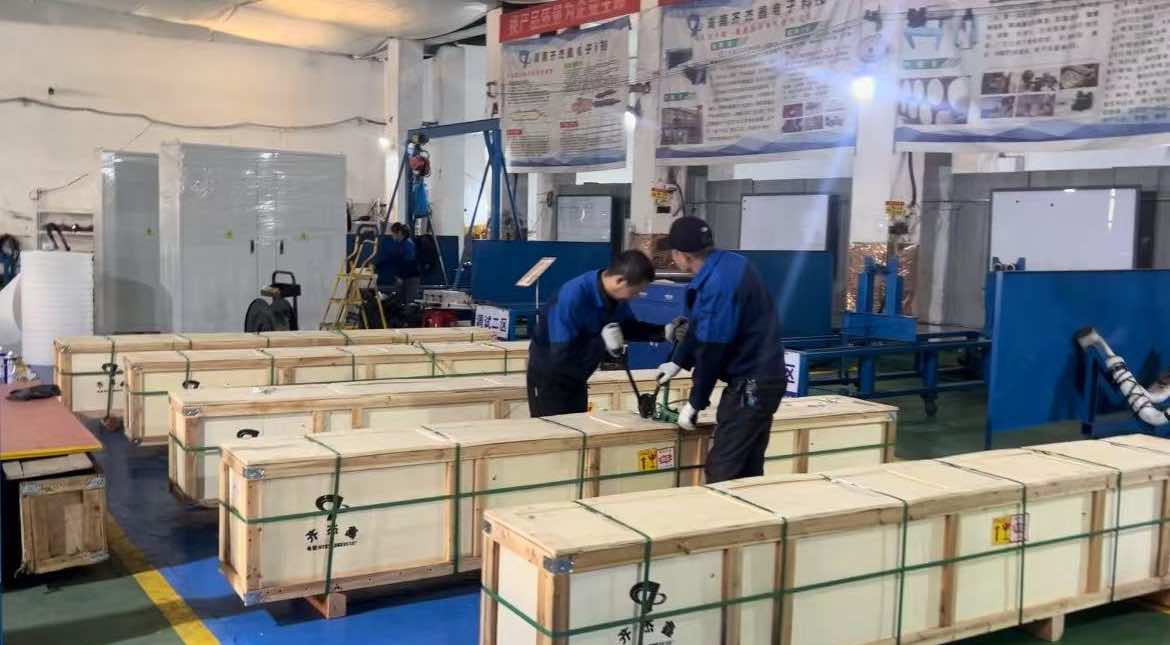 发往广东客户14条电磁加热高温辊