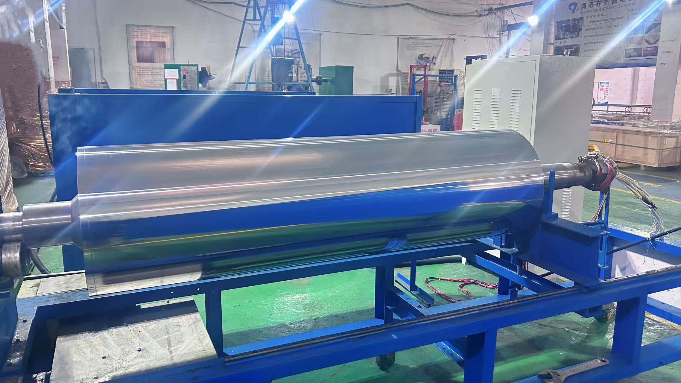 电磁加热辊-升温调试中